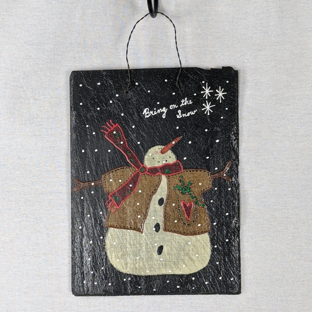 SLATE CHRISTMAS HOLIDAY WALL HANGING